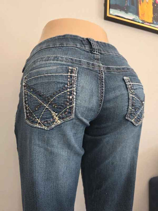 Maurices Low Rise Skinny Vintage Y2K Jeans UK Size 12/14
