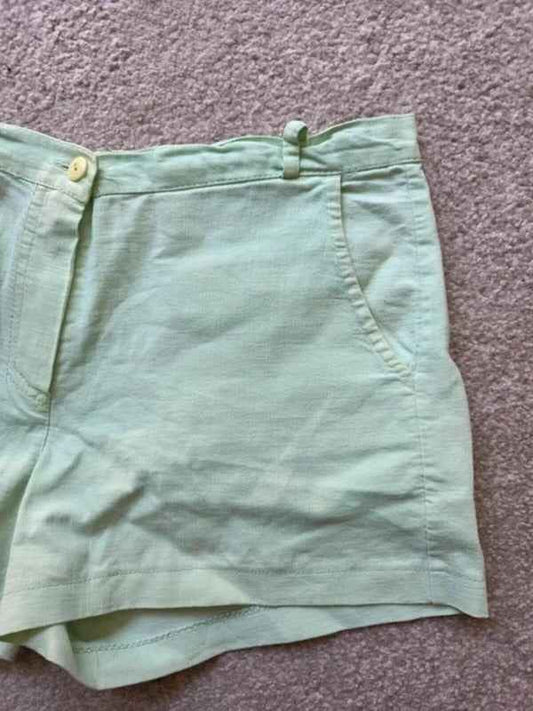 Vintage Y2K Pastel Green High Rise Shorts UK Size 10