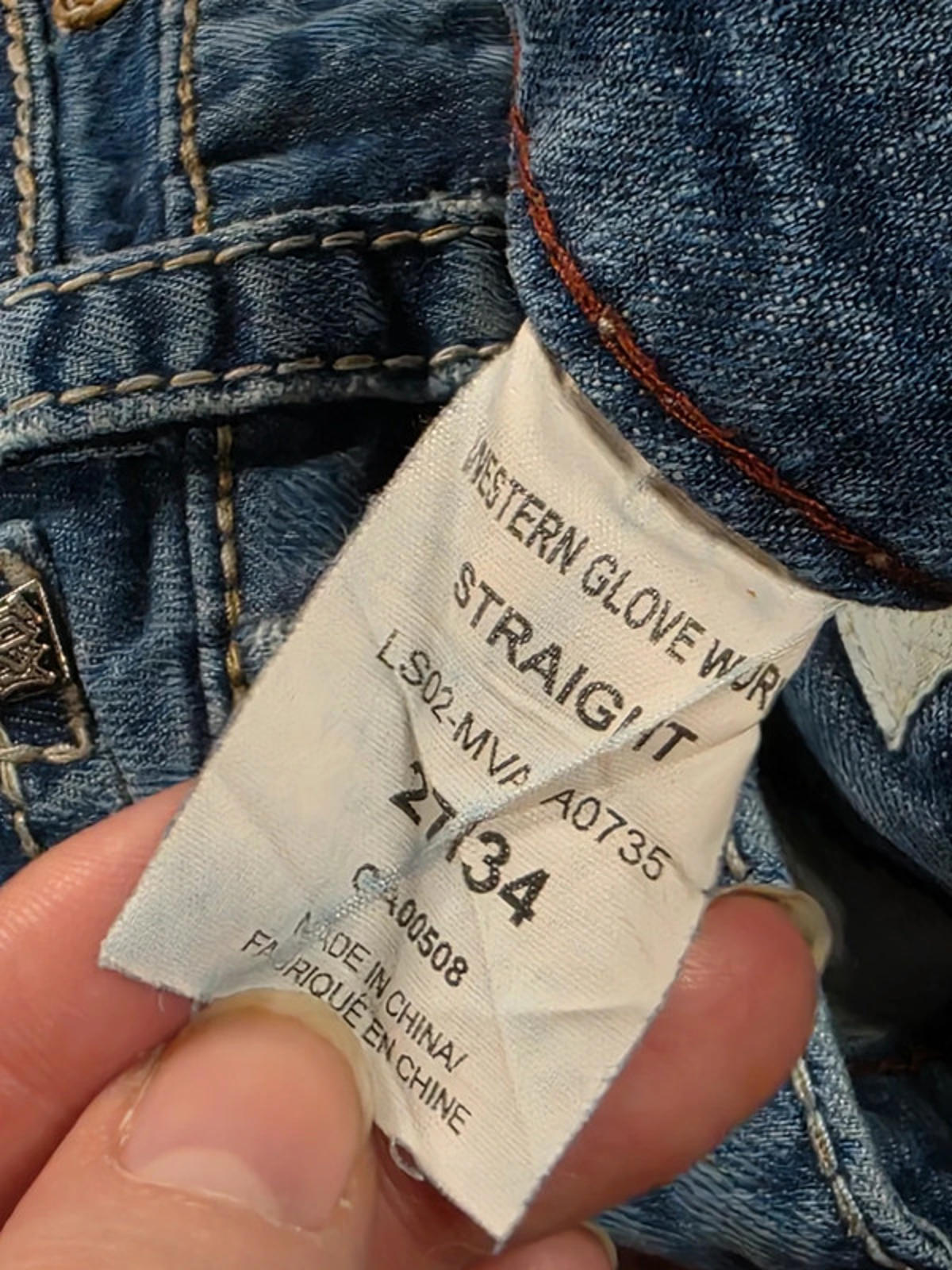Vintage Y2K 1921 Western Glove Straight Leg Jeans UK size 10