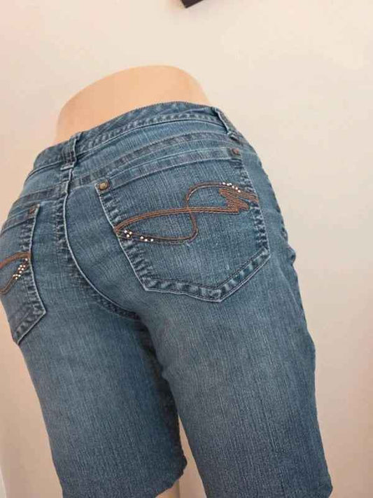 ND Vintage Y2K Low Rise Denim Shorts UK Size 10