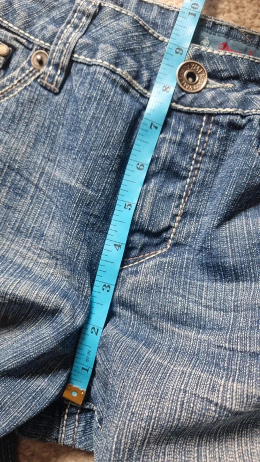 Y2K "Royalty" Mid Rise Bootcut Flared Denim Jeans UK 12