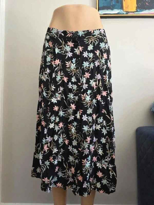 Sag Harbor Petite Vintage Y2K Floral Midi Skirt UK Size 12/14