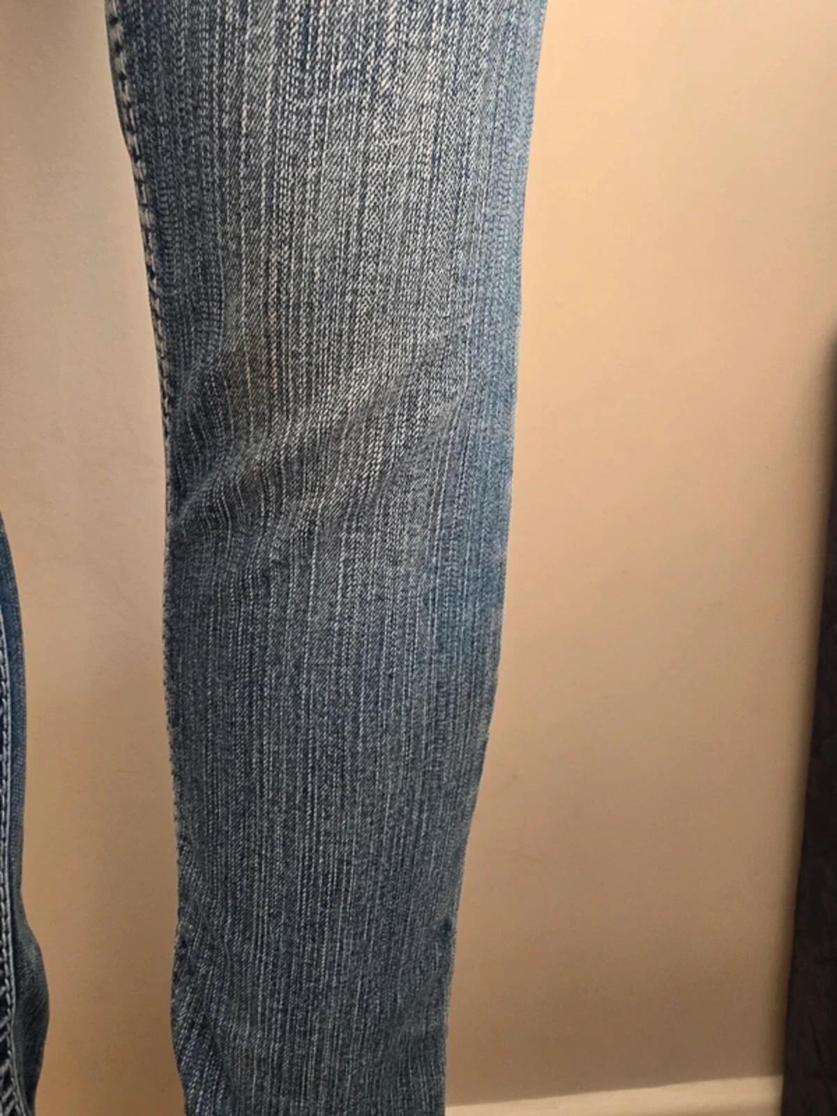 Vintage Y2K Hydraulic Low Rise Micro Bootcut Jeans UK Size 8 tall