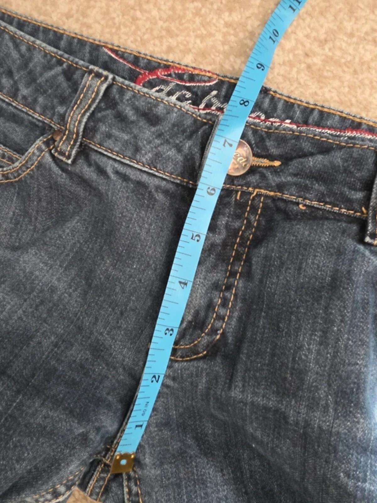 EDC By Esprit Ultra Low Rise Cropped Jeans UK Size 10
