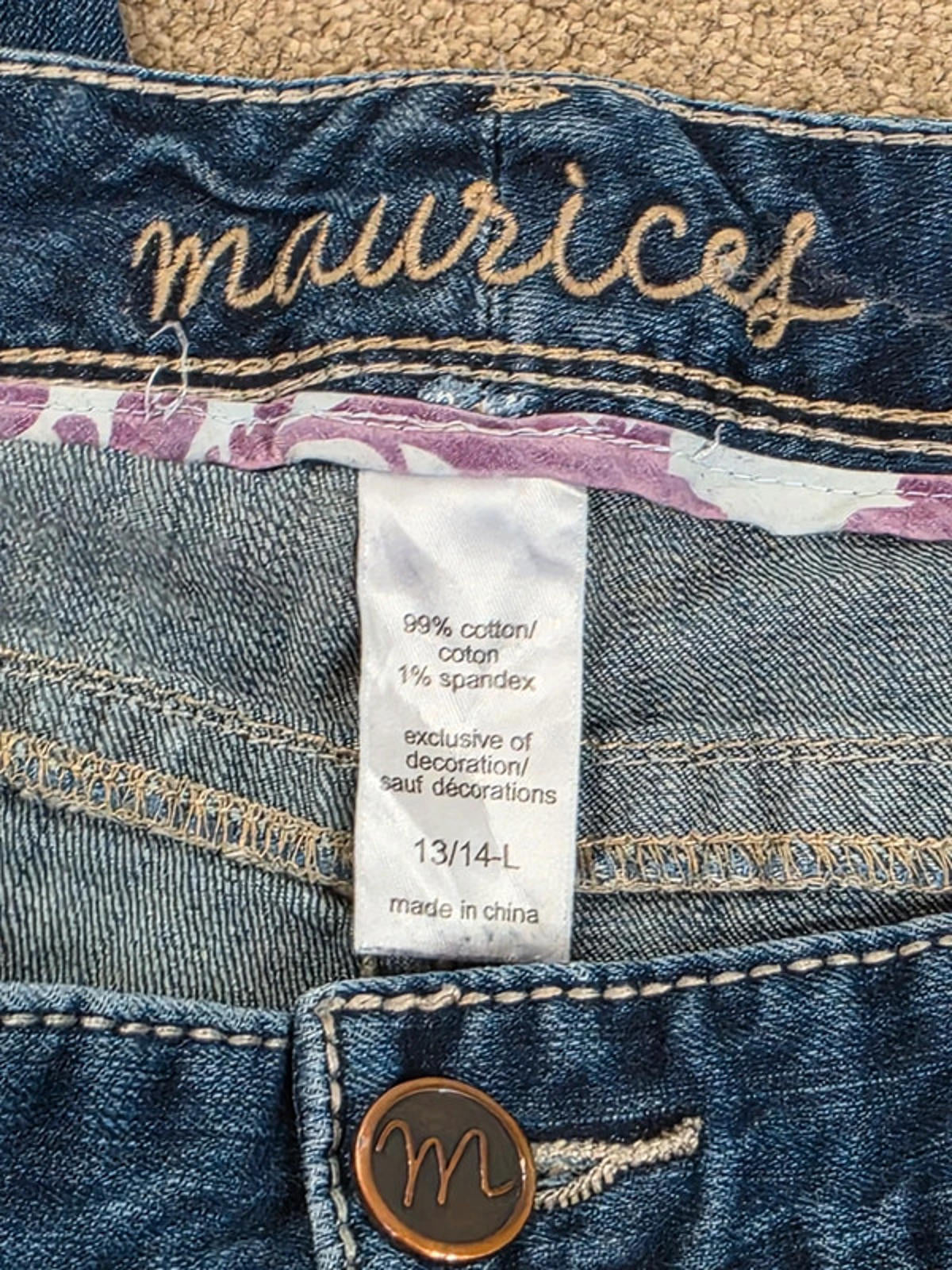 Vintage Y2K Maurice’s Mid Rise Bootcut Jeans UK Size 16