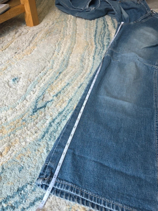 JP High Rise Baggy Wide Leg Vintage Y2K Jeans UK Size 12 Tall