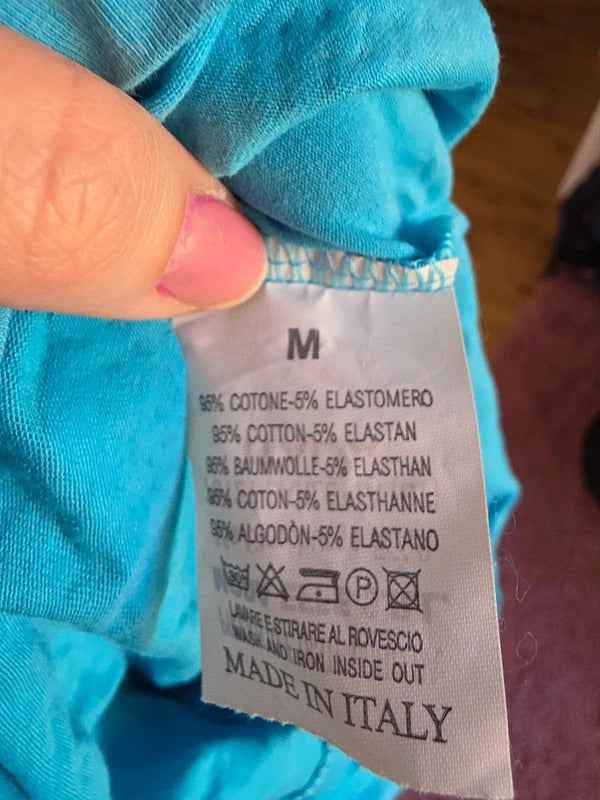 Guru GNinetyNine 99 Graphic Tank Top UK Size 8/10 Made in Italy