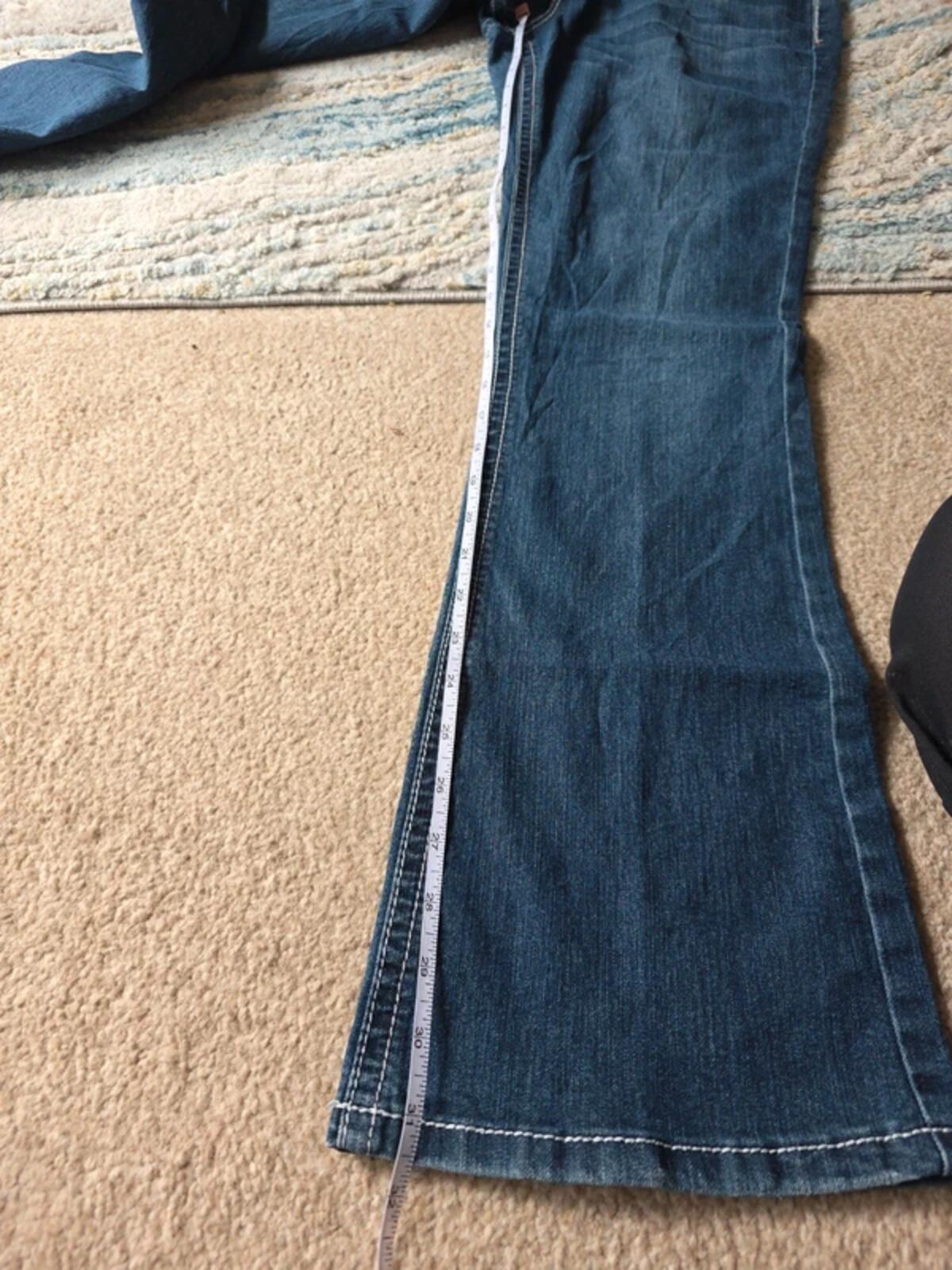 Natural Reflections Mid Rise Blingy Bootcut Vintage Y2K Jeans UK Size 12