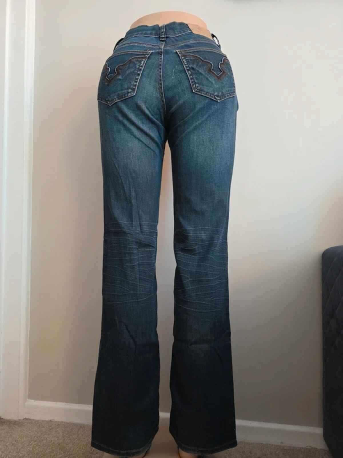 Buffalo David Bitton Low Rise Bootcut Vintage Y2K Jeans UK Size 8