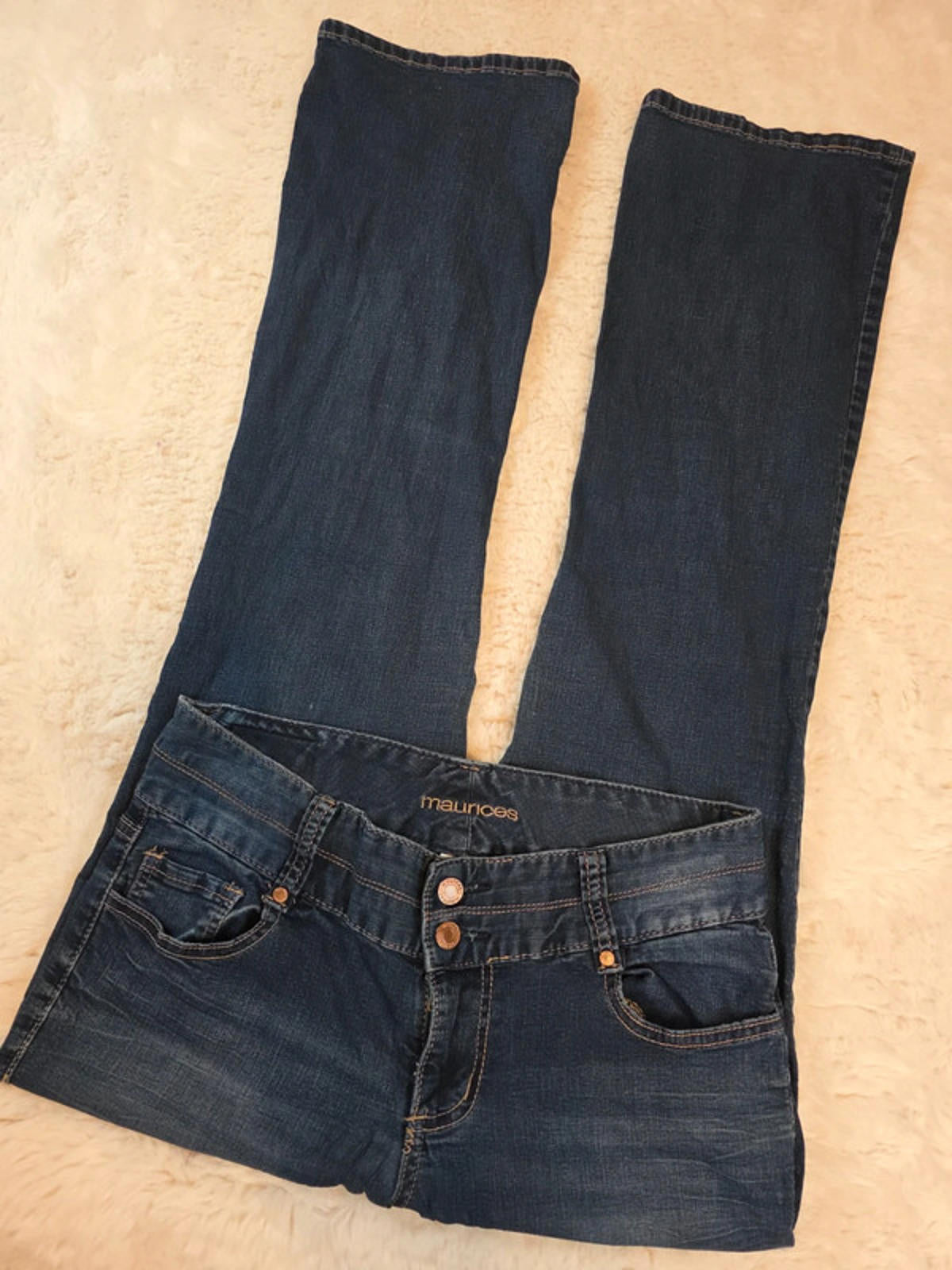 Y2K Maurices Mid Rise Bootcut Jeans UK Size 12