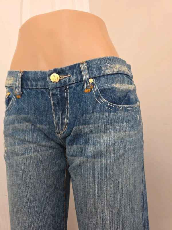 Joe’s Jeans Low Rise Relaxed Flared Vintage Y2K Jeans UK Size 10 Petite
