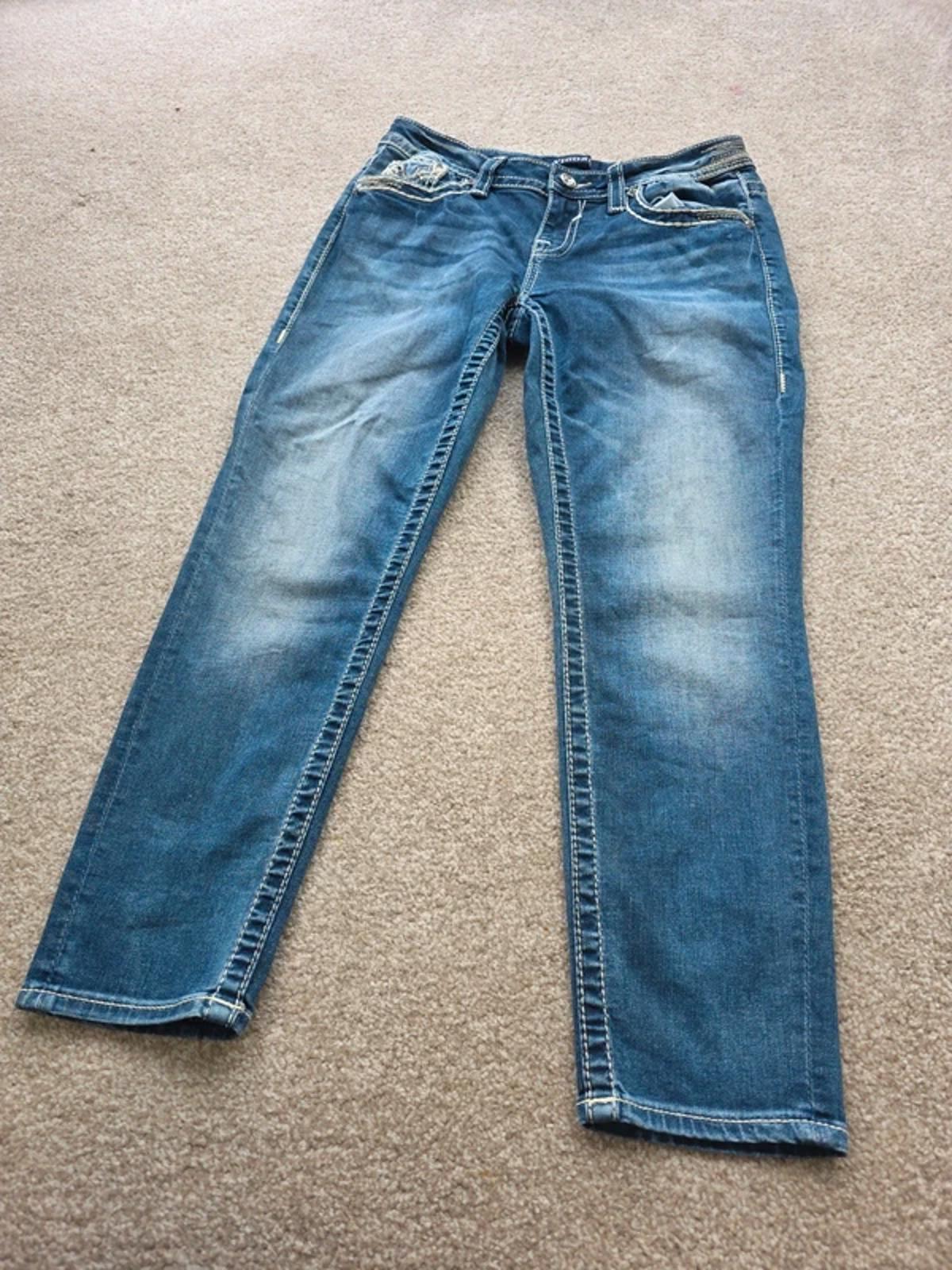 Vintage Y2K Low Rise Vigoss Capri Jeans – UK Size 10