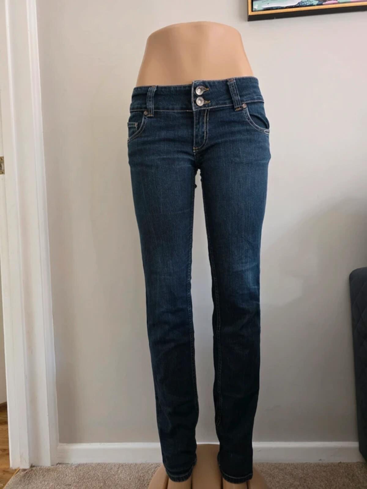 Bik Bok Low Rise Skinny Vintage Y2K Jeans UK Size 8/10