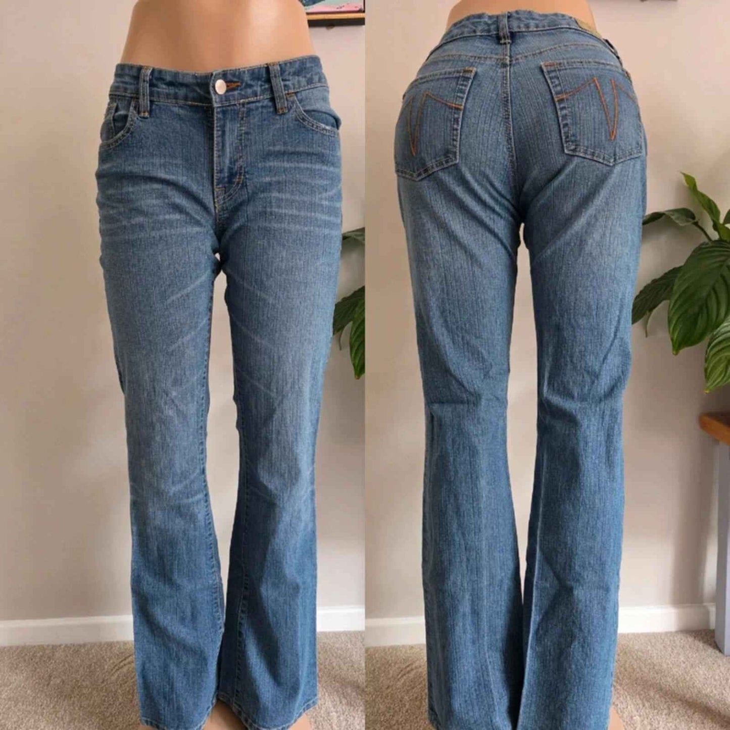 Vintage Y2K Sergio Valente Low Rise Bootcut Jeans UK Size 10/12