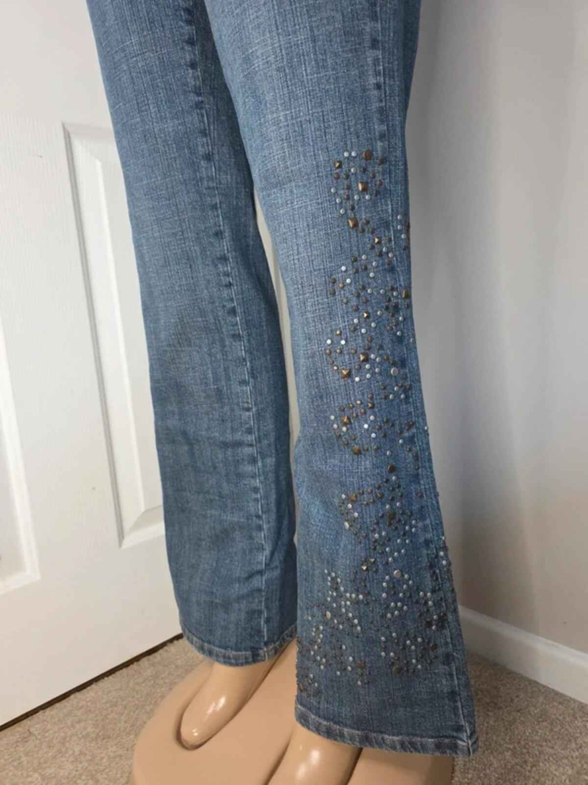 Coldwater Creek High Rise Bootcut Jeans UK Size 10 Tall