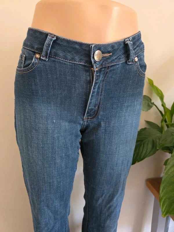 Vintage Y2K Lee Mid Rise Bootcut Jeans UK Size 12