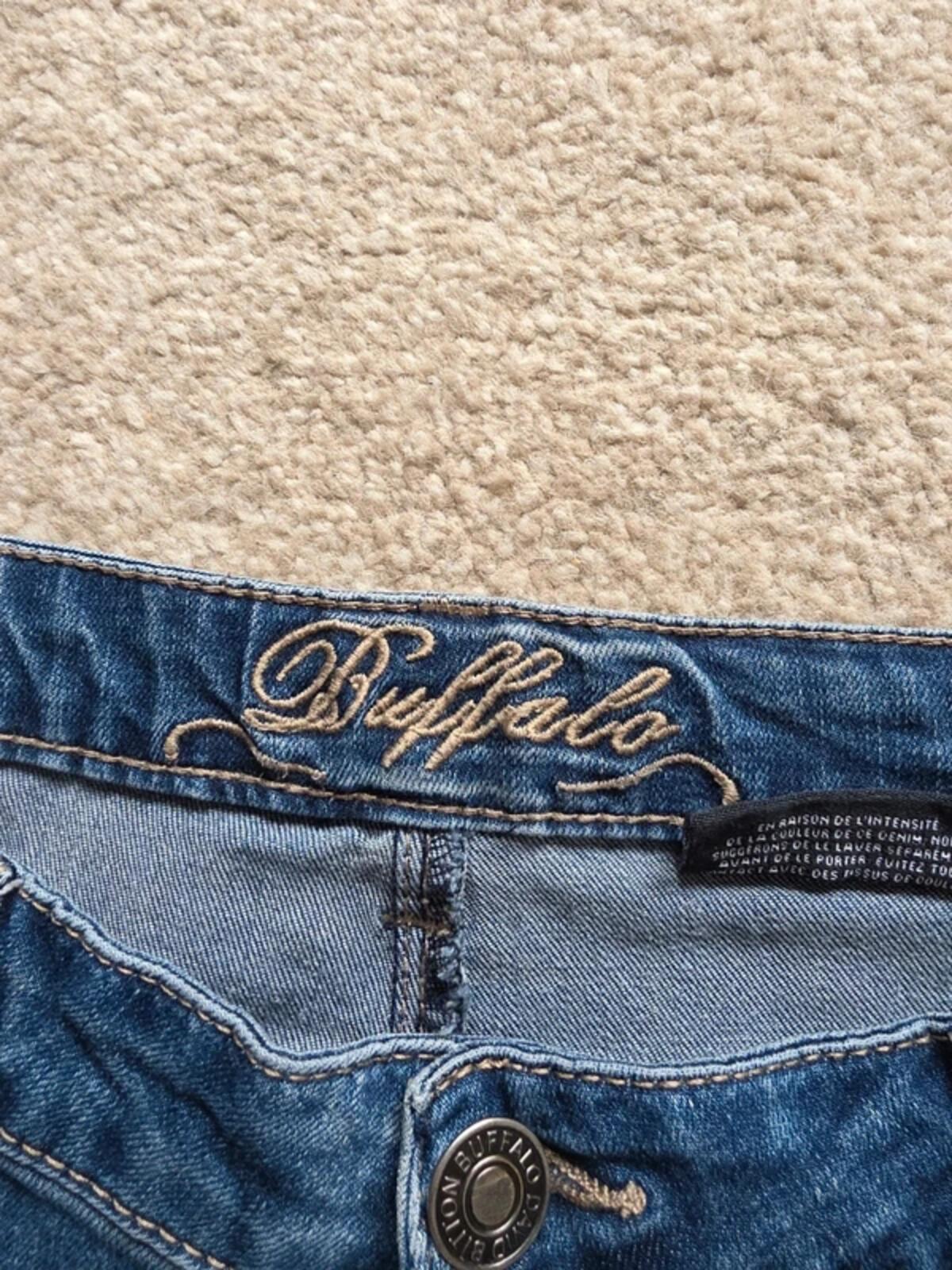 Buffalo David Bitton Mid Rise Straight Vintage Y2K Jeans UK Size 10/12 Petite