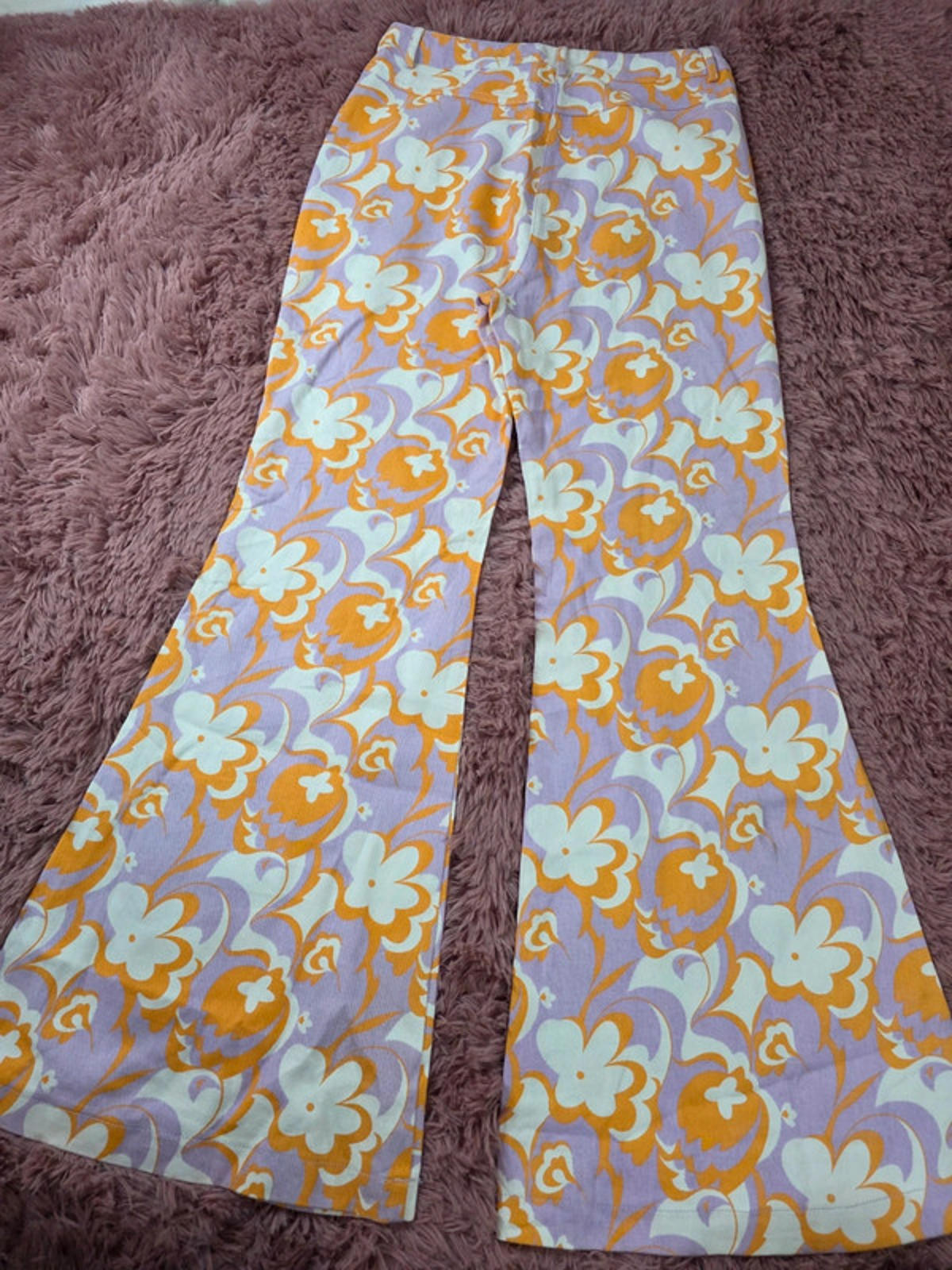 Princess Polly Floral Flared High Rise Trousers UK size 8/10