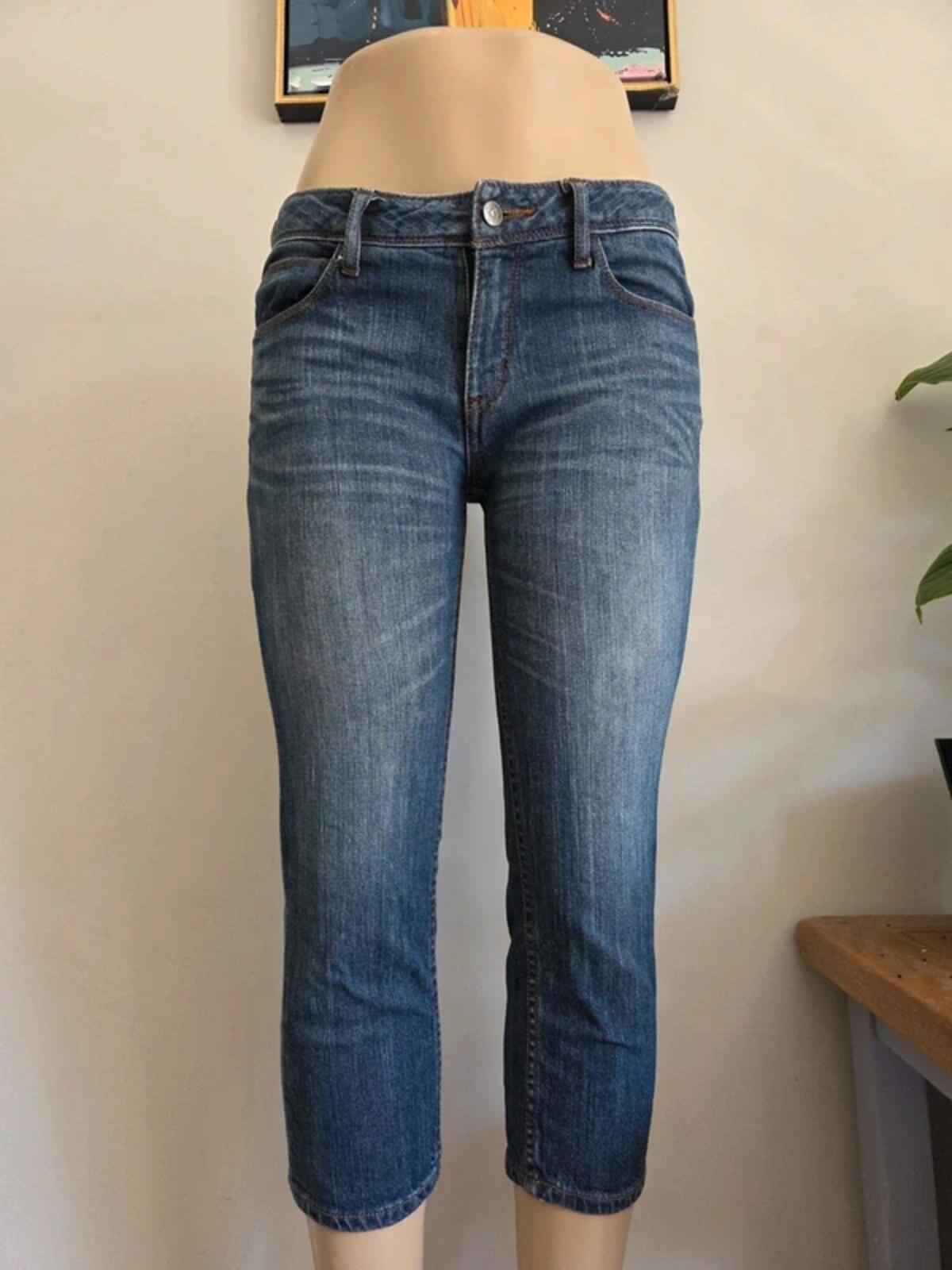 Vintage Y2K HushHush Low to Mid Rise Cropped Jeans UK Size 8/10