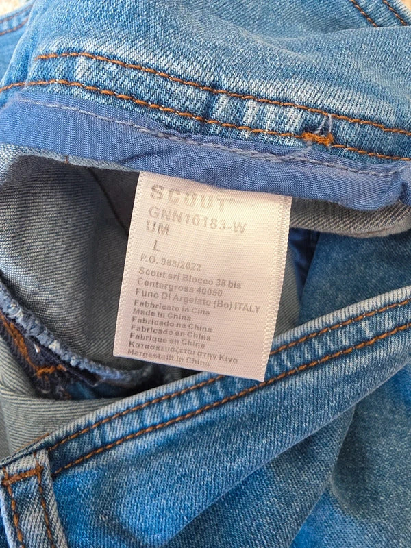 Scout Low Rise Mini Denim Skirt UK Size 12