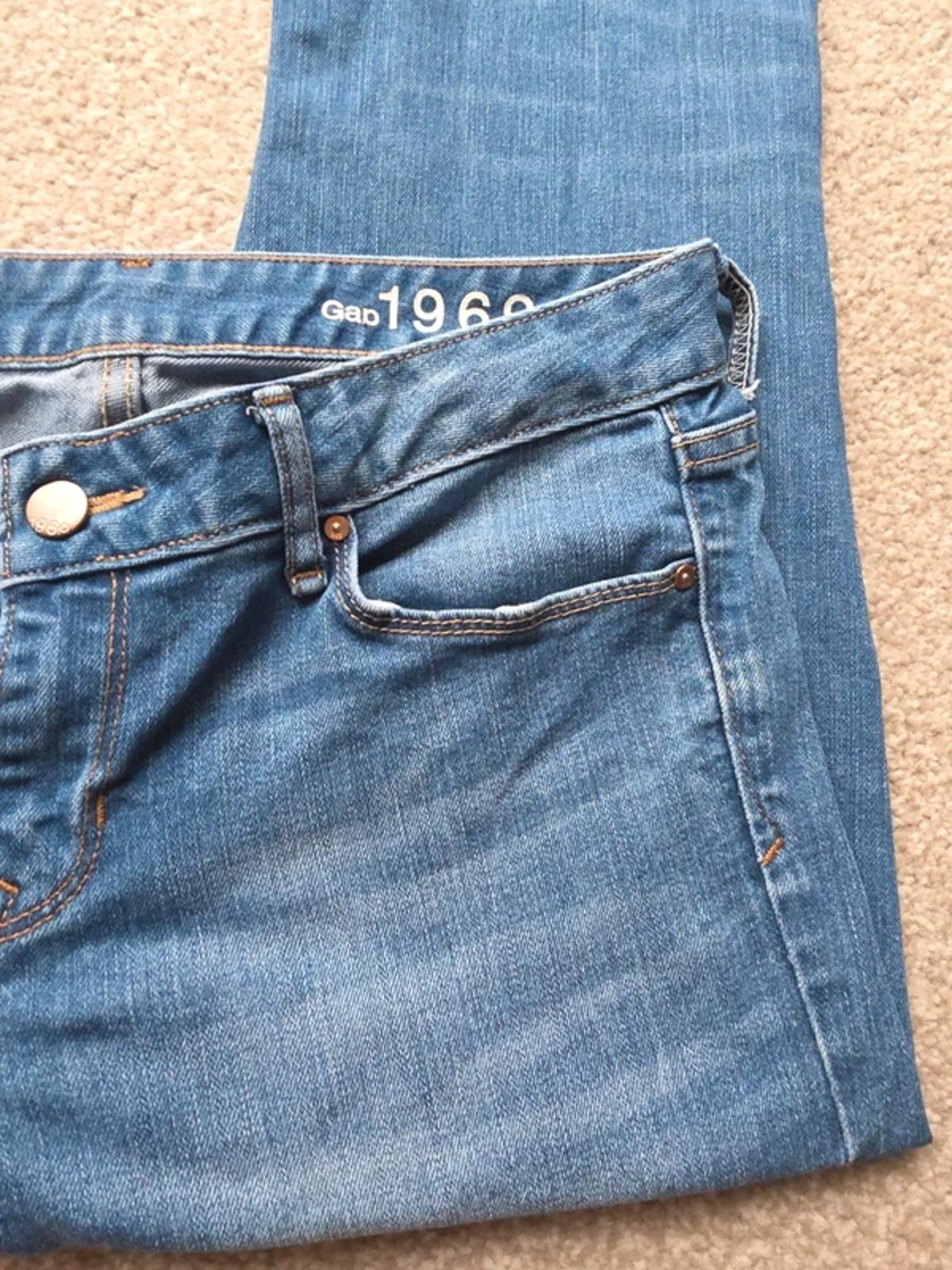 Vintage Y2K Gap 1969 Mid Rise Bootcut Jeans UK Size 12 Tall