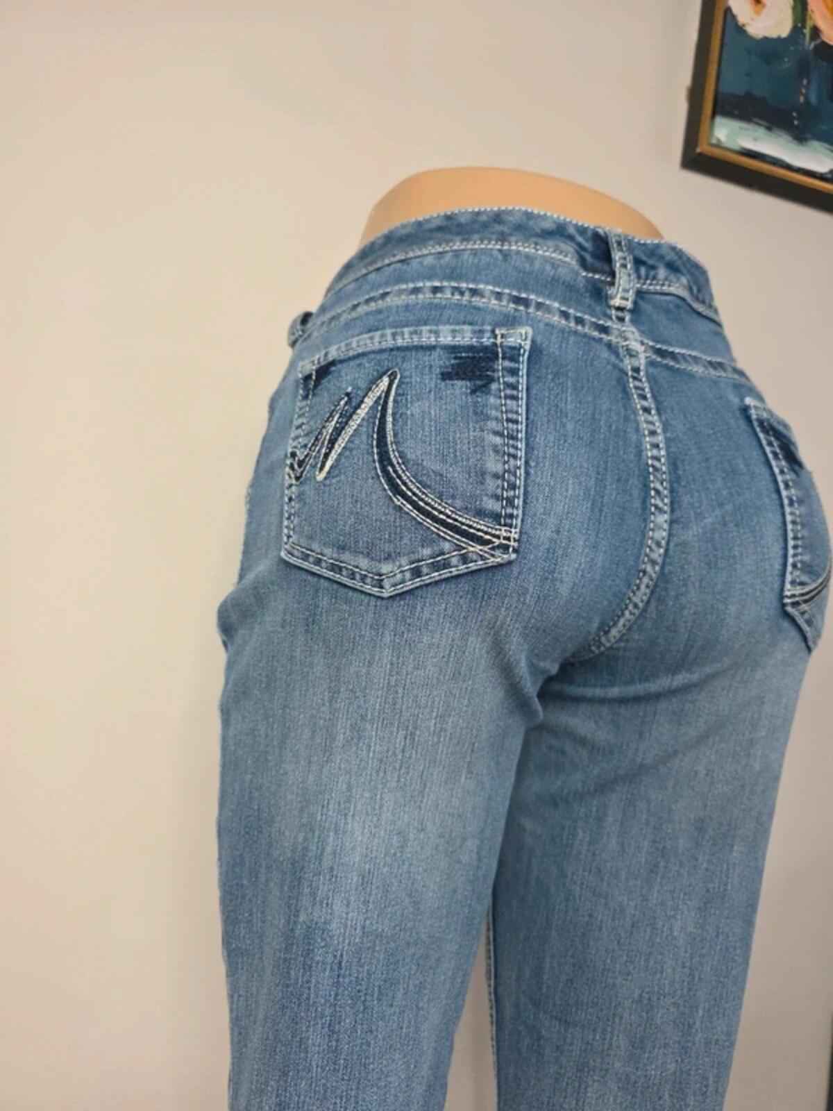 Maurices Tall Mid Rise Bootcut Jeans UK Size 12 Vintage Y2K Tall