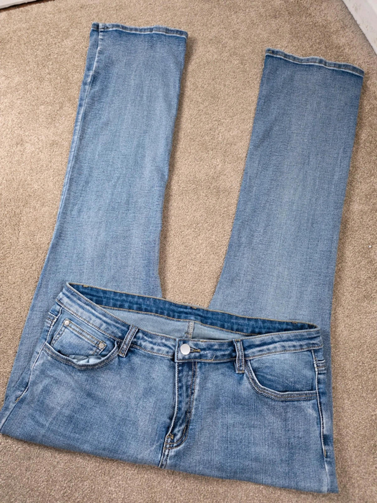 Vintage Y2K Mid Rise Bootcut Jeans UK Size 16
