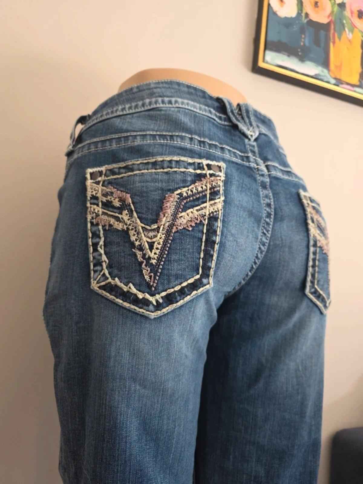 Vigoss Mid Rise Capri Vintage Y2K Jeans UK Size 18