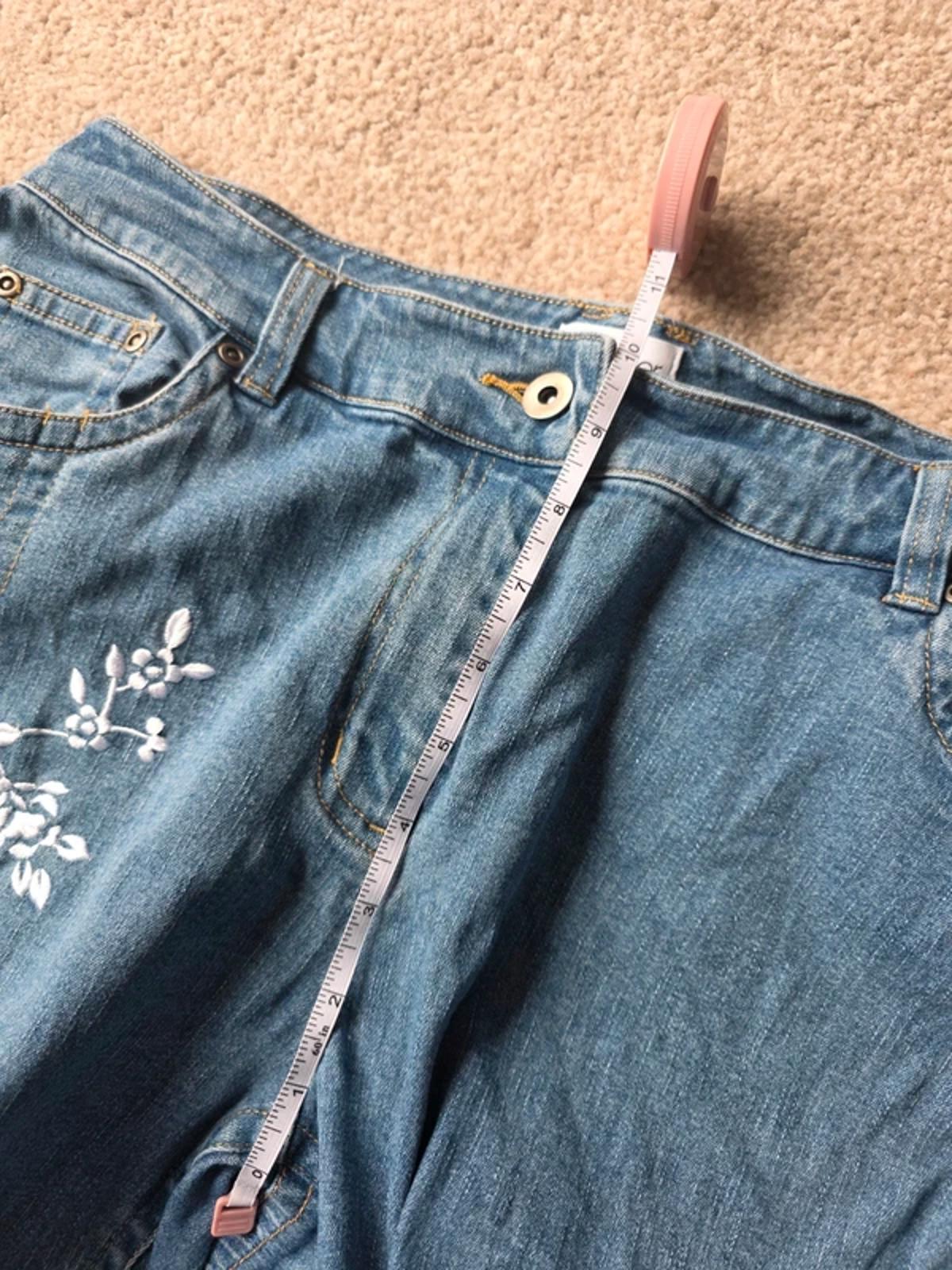 Vintage Y2K Together Mid Rise Embroidered Bootcut Jeans UK Size 12