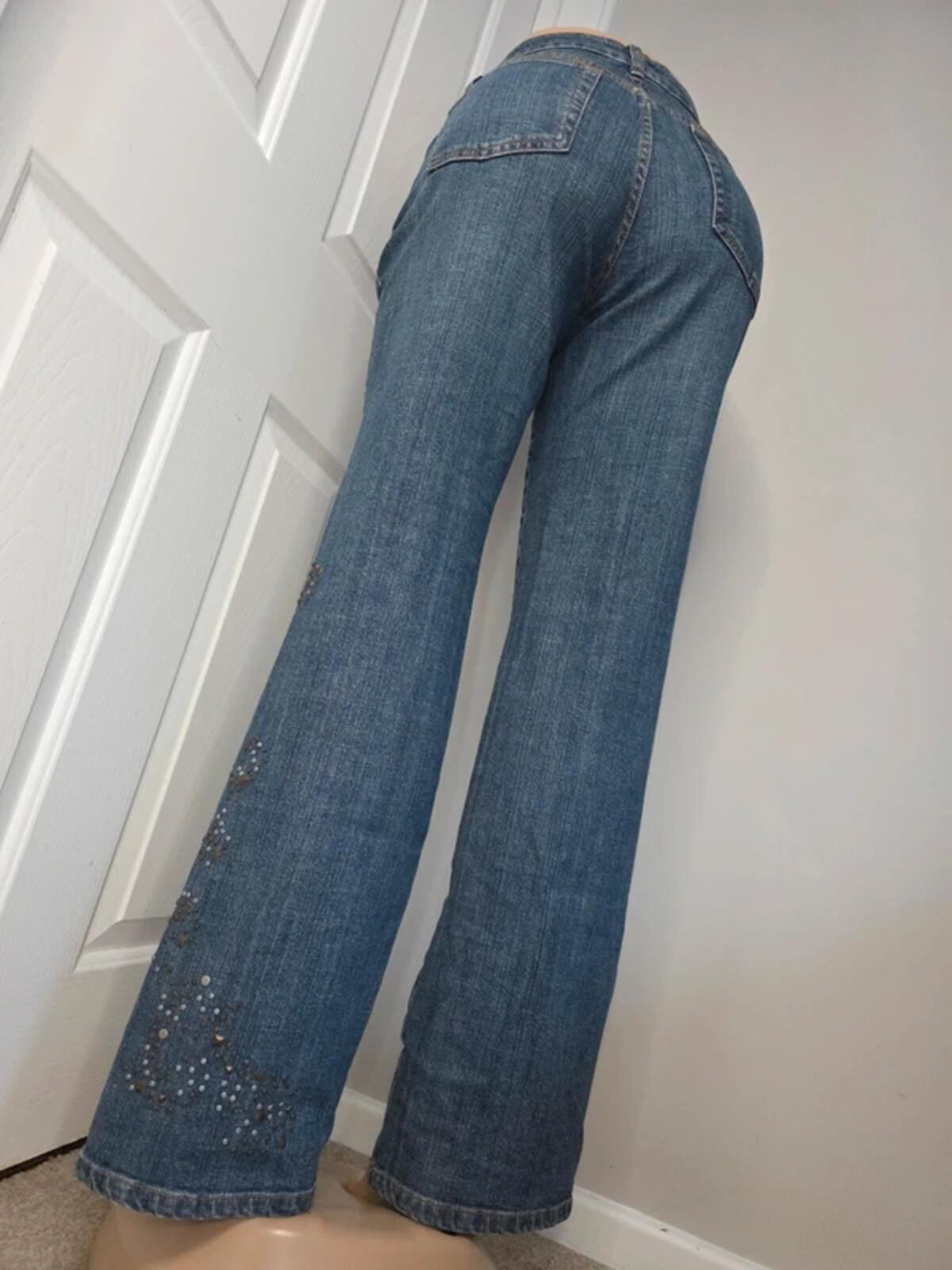 Coldwater Creek High Rise Bootcut Jeans UK Size 10 Tall