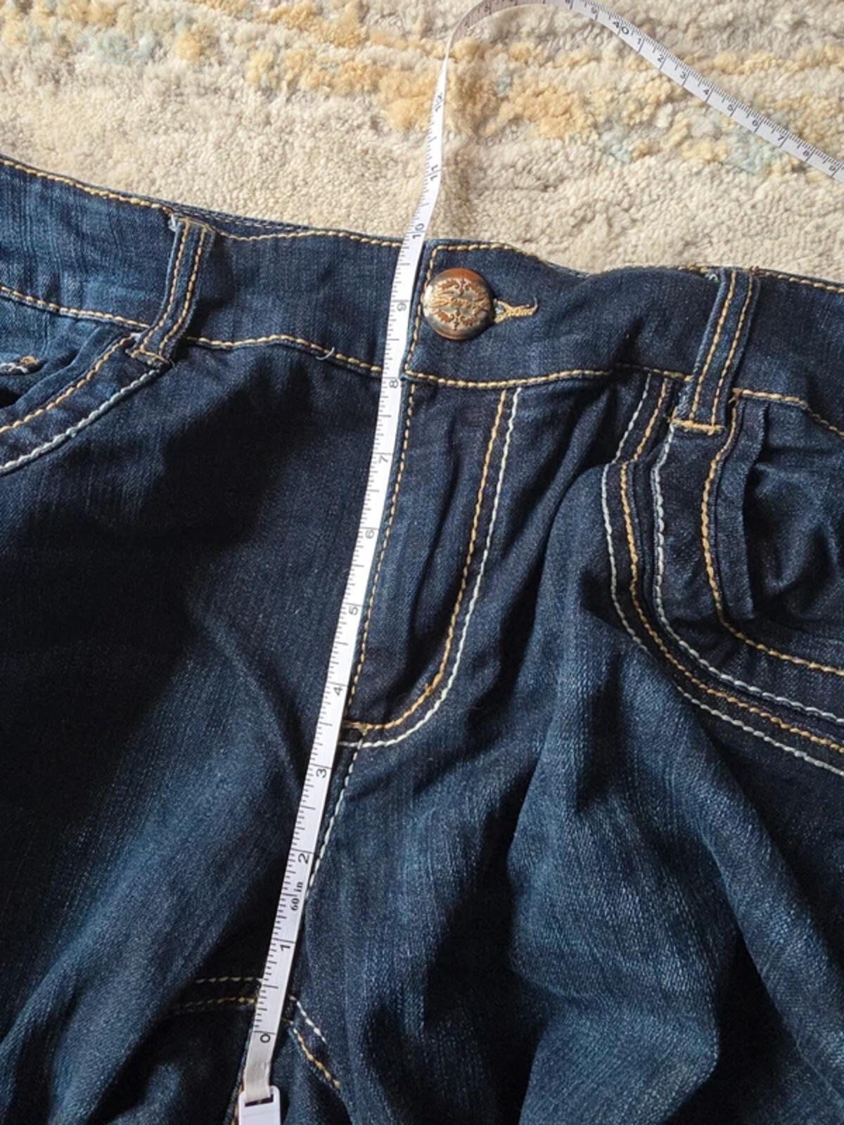 Seven7 Luxe Mid Rise Straight Vintage Y2K Jeans UK Size 18 Petite
