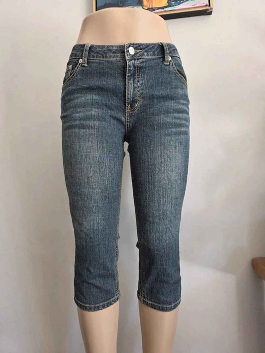 Vintage Y2K J Honey Mid Rise Cropped Jeans UK Size 10