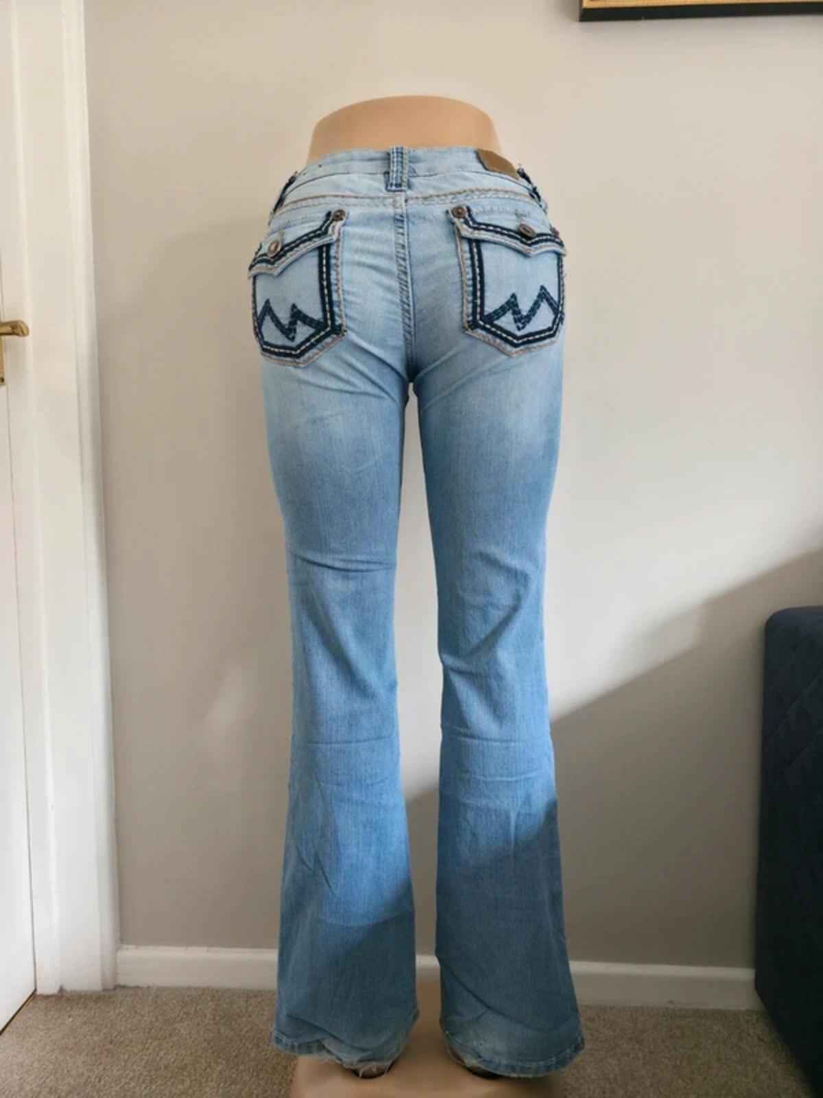 YMI Low Rise Bootcut Vintage Y2K Jeans UK Size 8 Tall