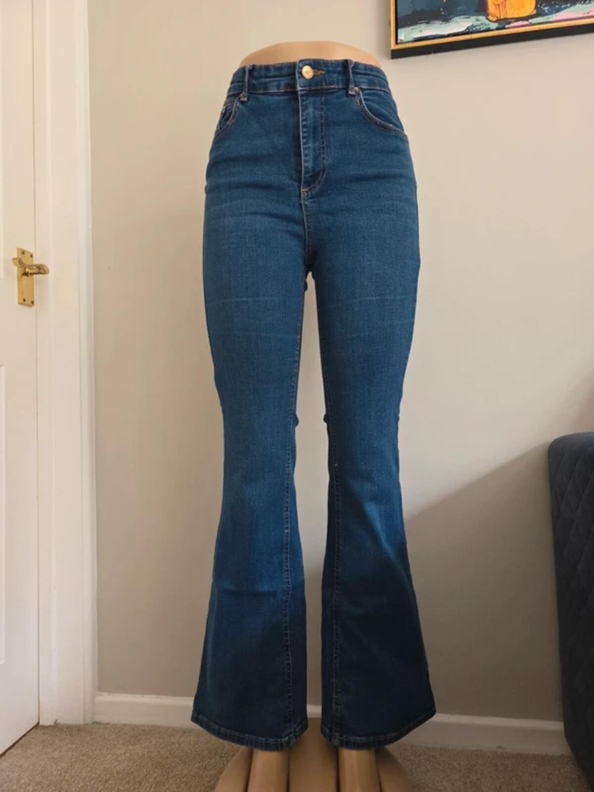 LC Waikiki Jeans High Rise Flared Vintage Y2K Jeans UK Size 10