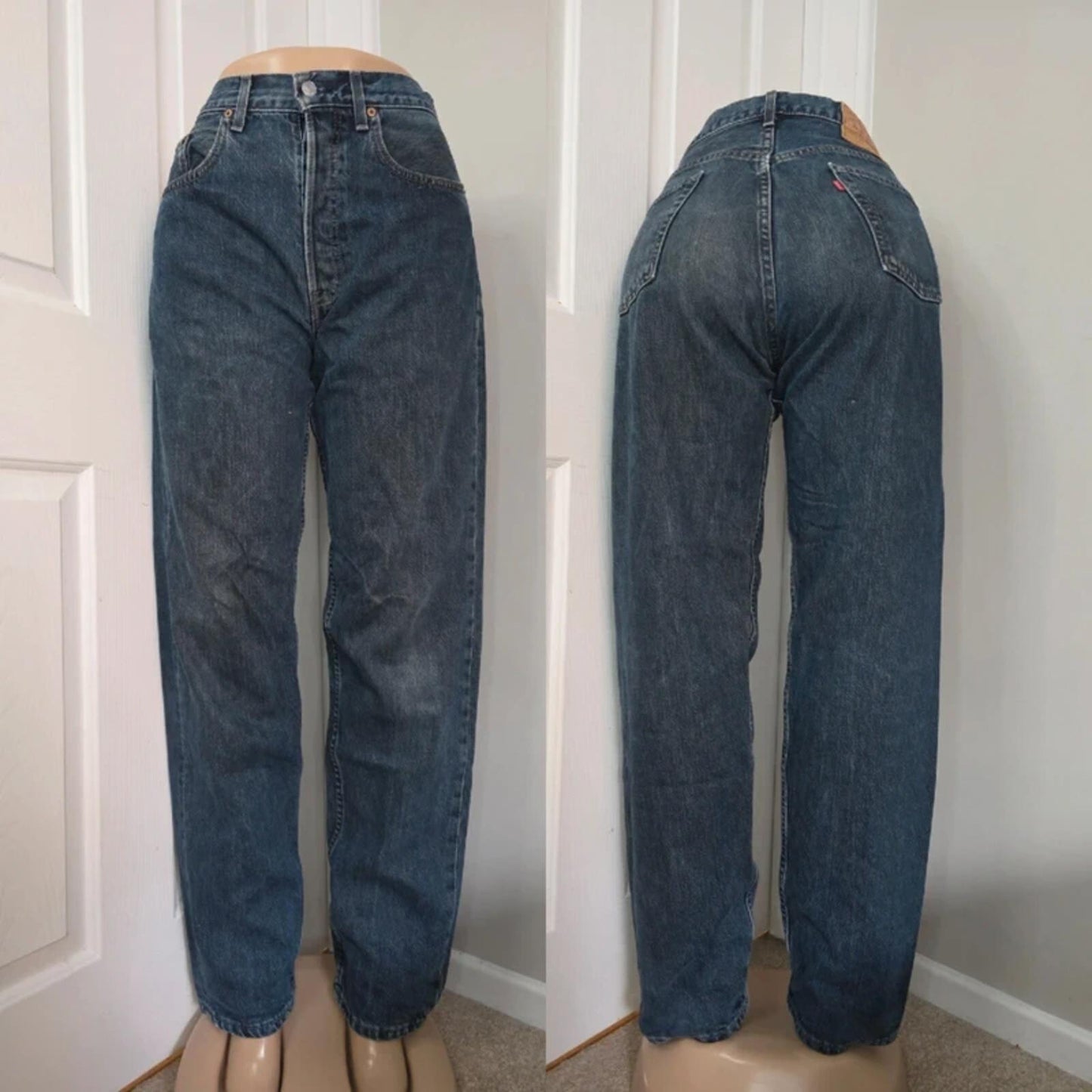 Levi's High Rise Relaxed Mum Vintage Y2K Jeans UK Size 12 Tall