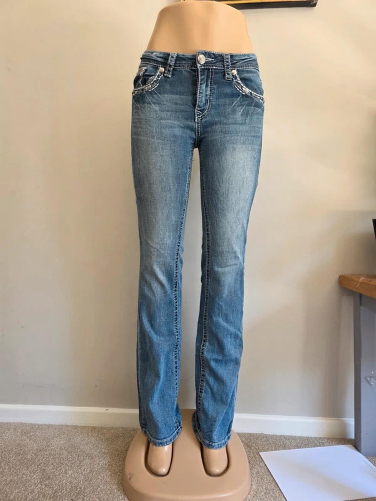 Vintage Y2K Grace in LA Mid Rise Bootcut Jeans UK Size 6 Tall