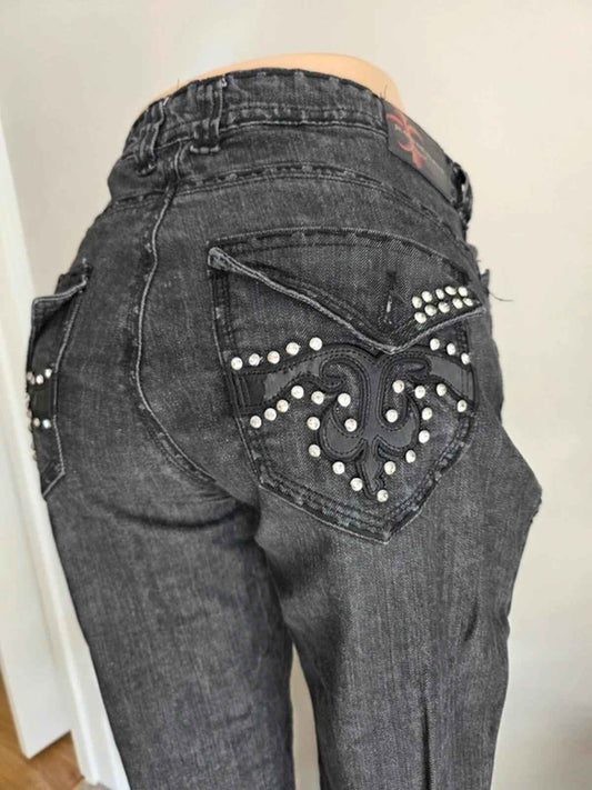 Vintage Y2K Jeans De Fleur High Rise Slim Jeans UK Size 16