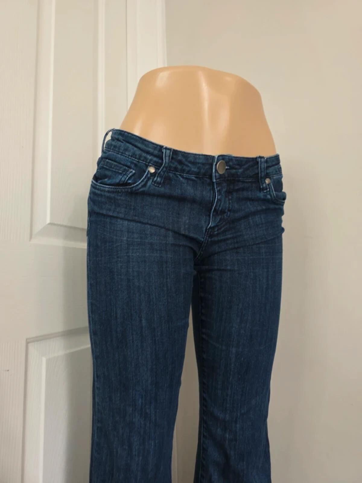 See Thru Soul Low Rise Flared Vintage Y2K Jeans UK Size 8