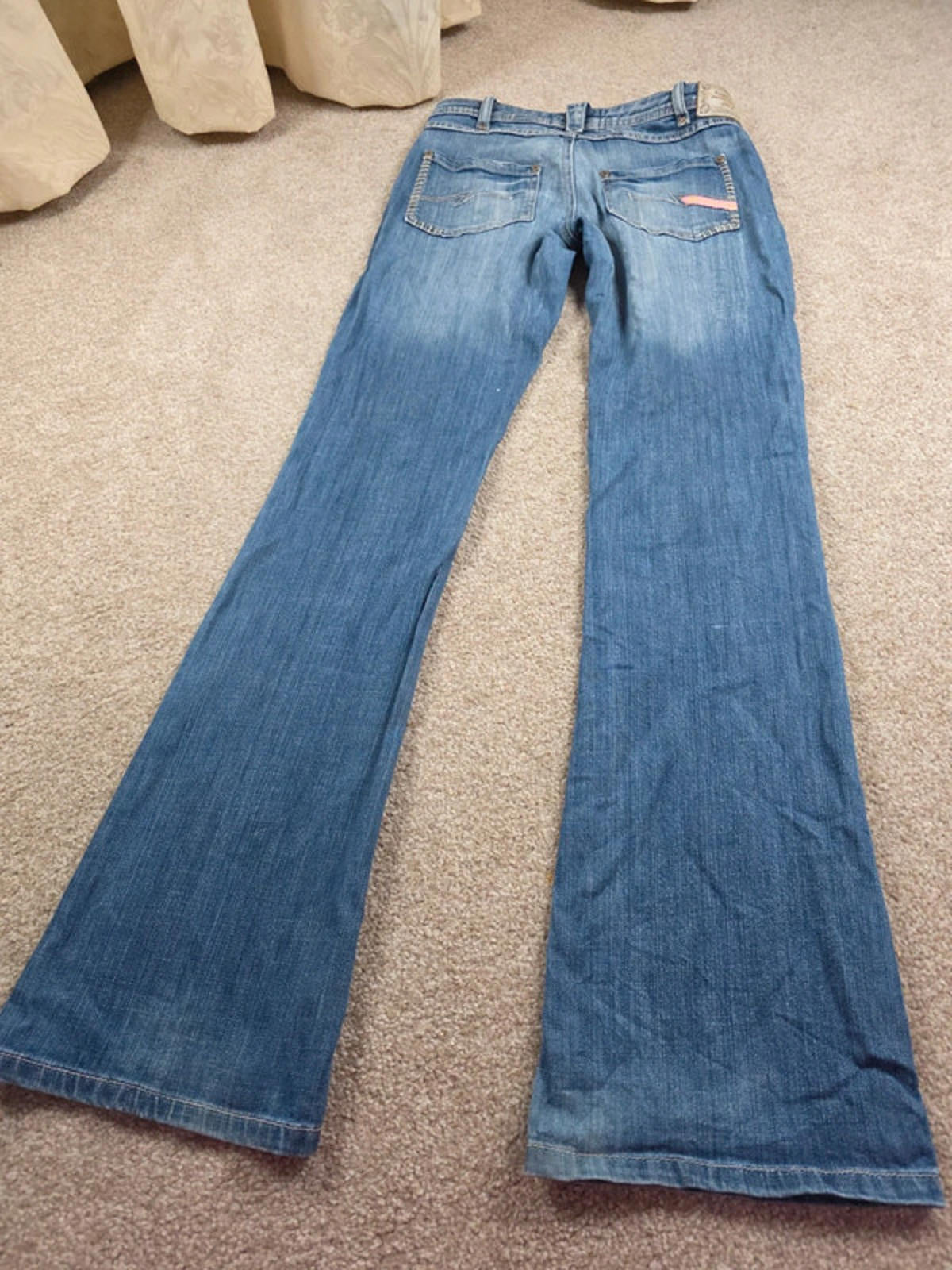 Vintage Y2K Parasuco Super Low Rise Bootcut Jeans UK Size 8