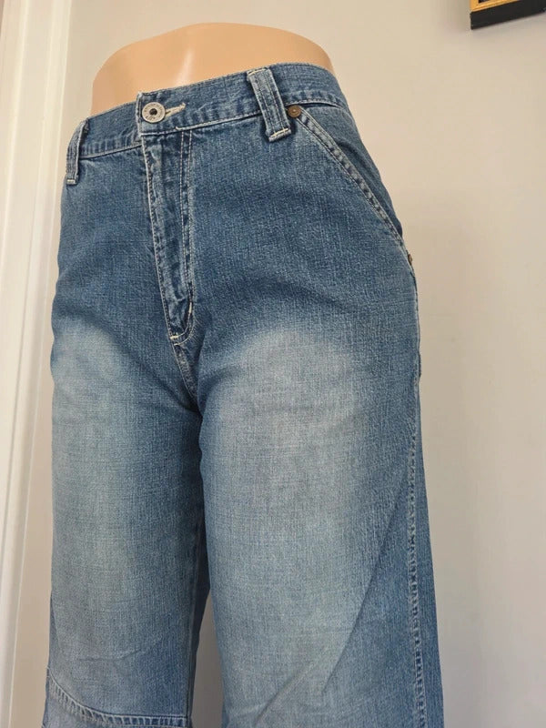 JP High Rise Baggy Wide Leg Vintage Y2K Jeans UK Size 12 Tall