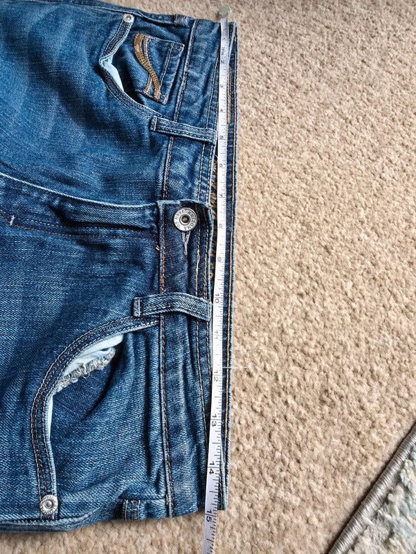 Arizona Mid Rise Flared Vintage Y2K Jeans UK Size 8 Petite