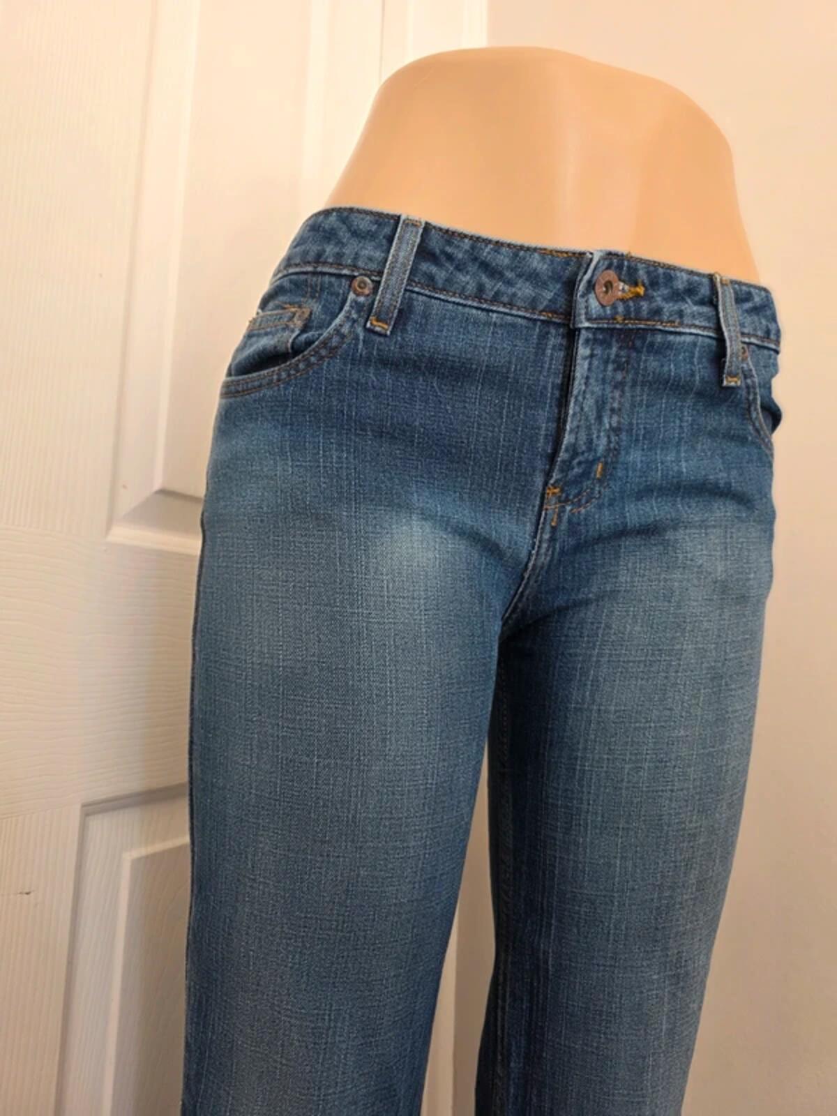 L.E.I. Mid Rise Bootcut Vintage Y2K Jeans UK Size 10 Tall