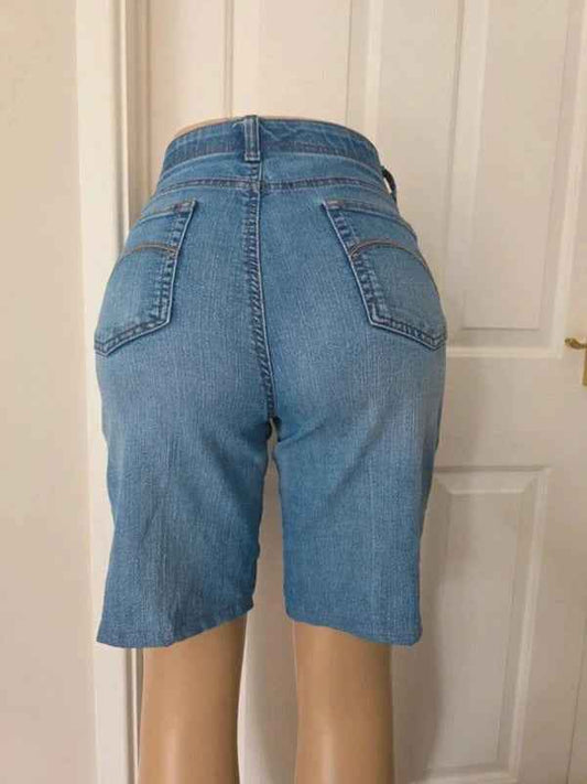 Gloria Vanderbilt High Rise Vintage Y2K Denim Shorts UK Size 12