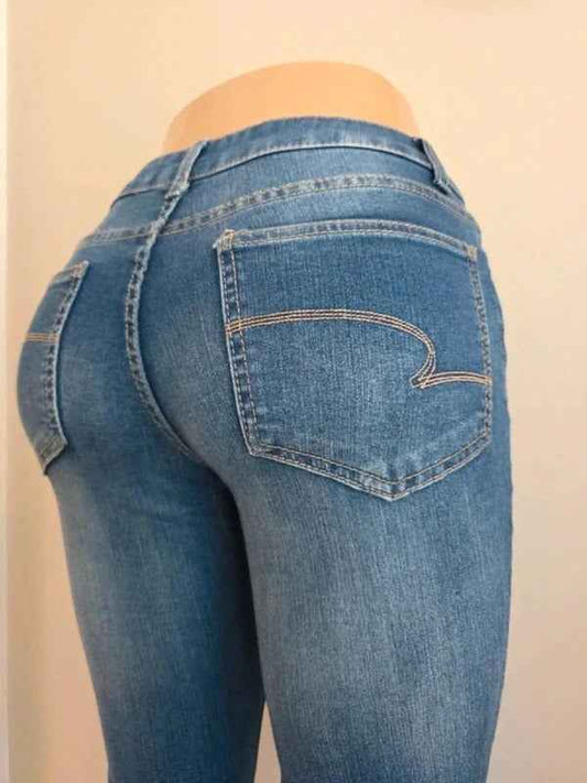 Time and Tru Vintage Y2K Petite Mid Rise Bootcut Jeans UK Size 8