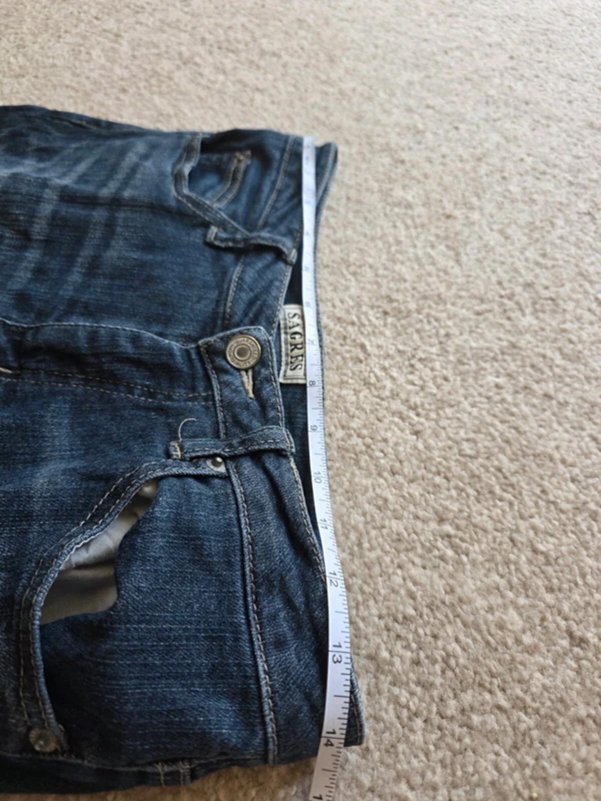 Vintage Y2K Japanese Mid Rise Cropped Jeans UK Size 8