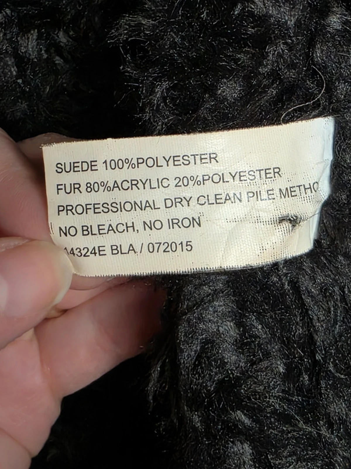 Vintage Y2K Donna Salyers Faux Suede & Faux Fur Asymmetric Coat UK size 14/16