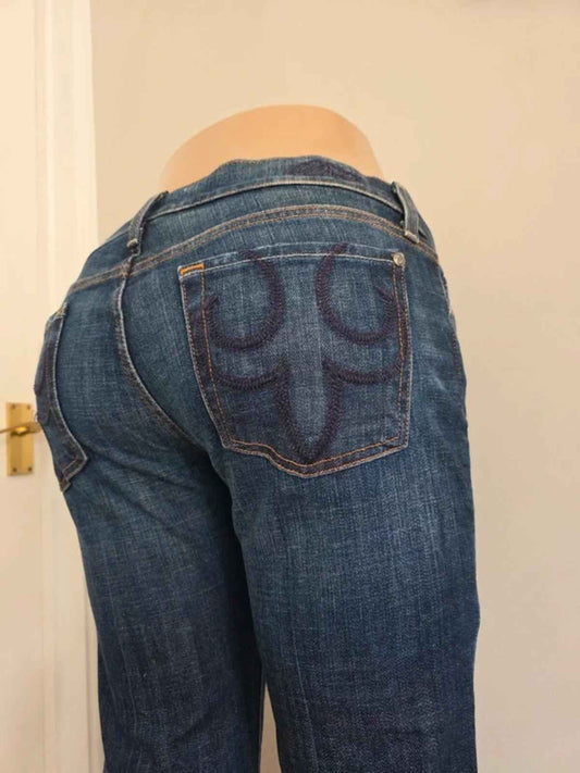 DPD Low Rise Bootcut Vintage Y2K Jeans UK Size 10 Tall