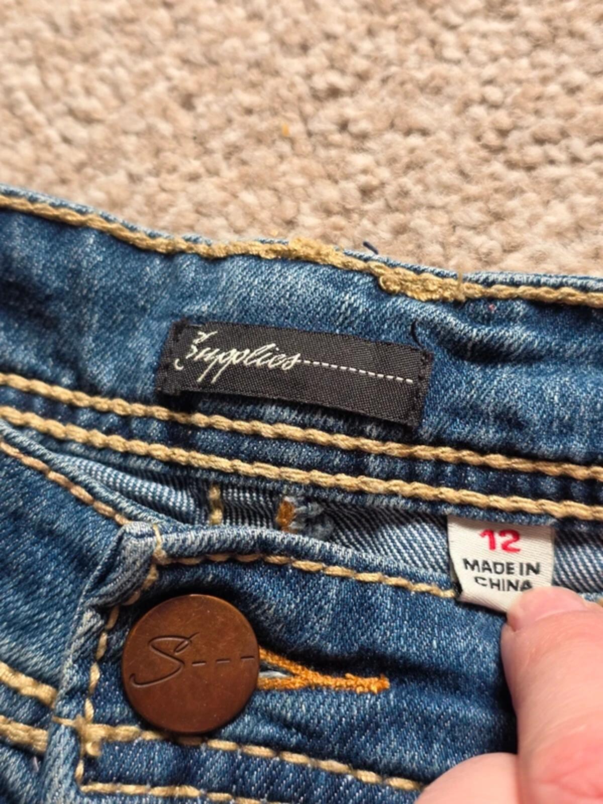 Vintage Y2K Supplies Mid Rise Straight Leg Jeans UK Size 16