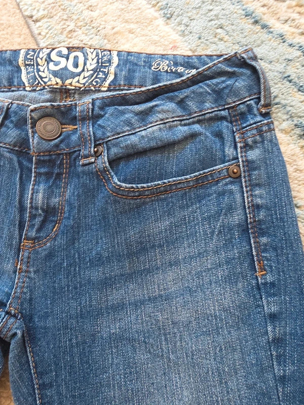 Authentic American Heritage Ultra Low Rise Bootcut Vintage Y2K Jeans UK Size 4