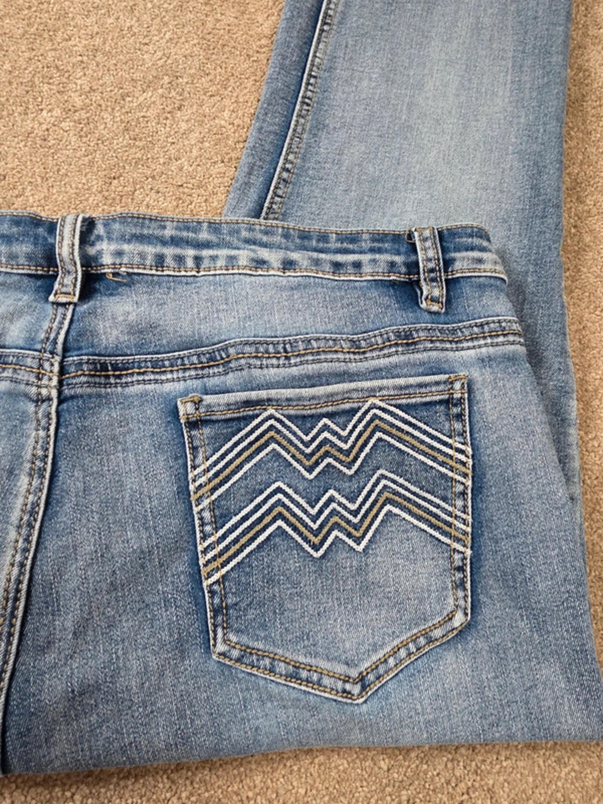 Vintage Y2K Mid Rise Bootcut Jeans UK Size 16